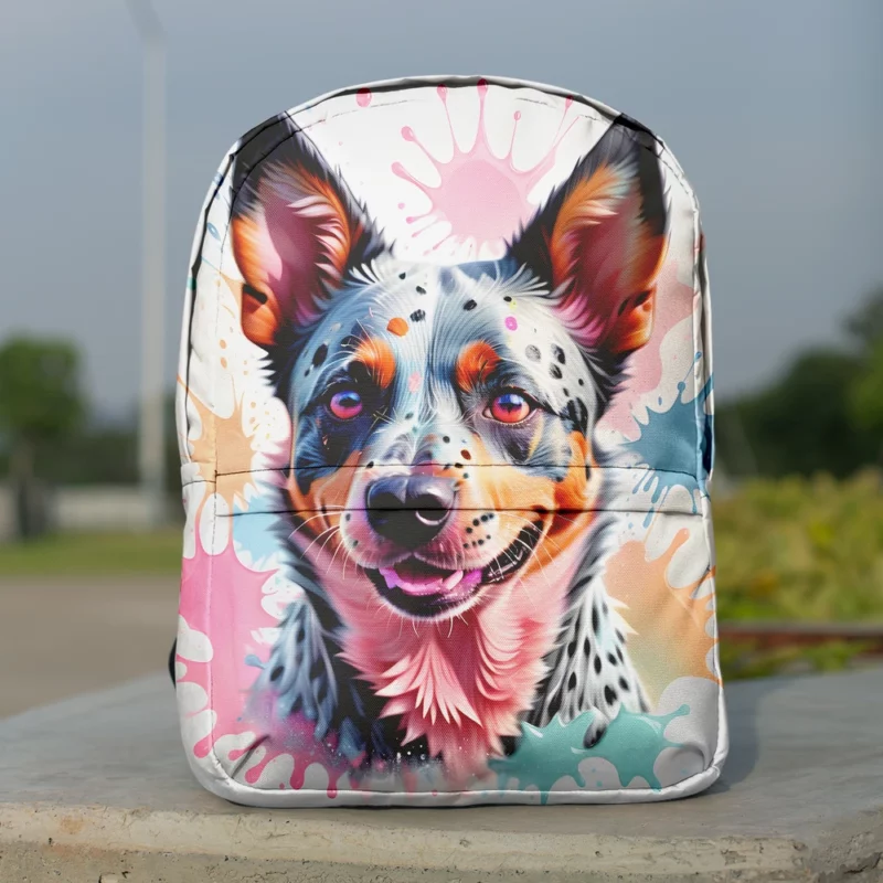 Australian Cattle Charm Dog Endearing Spirit Minimalist Backpack