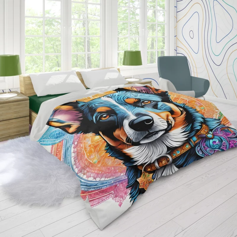 Australian Cattle Majesty Dog Presence Duvet Cover