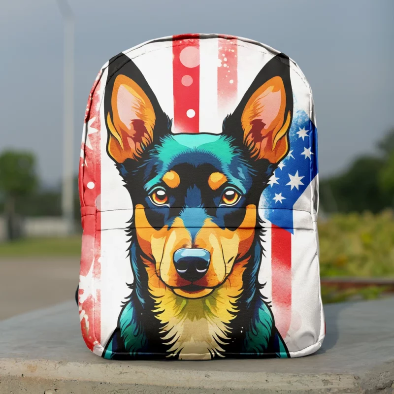 Australian Kelpie Majesty Dog Presence Minimalist Backpack