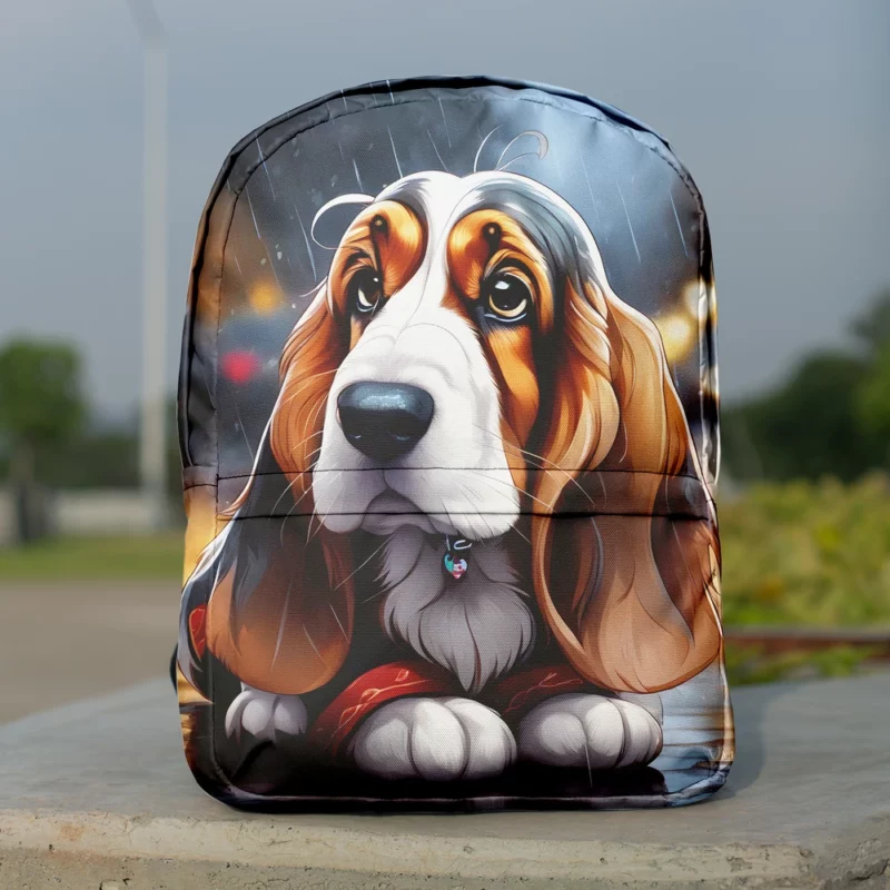 Basset Hound Beauty Dog Graceful Companion Minimalist Backpack