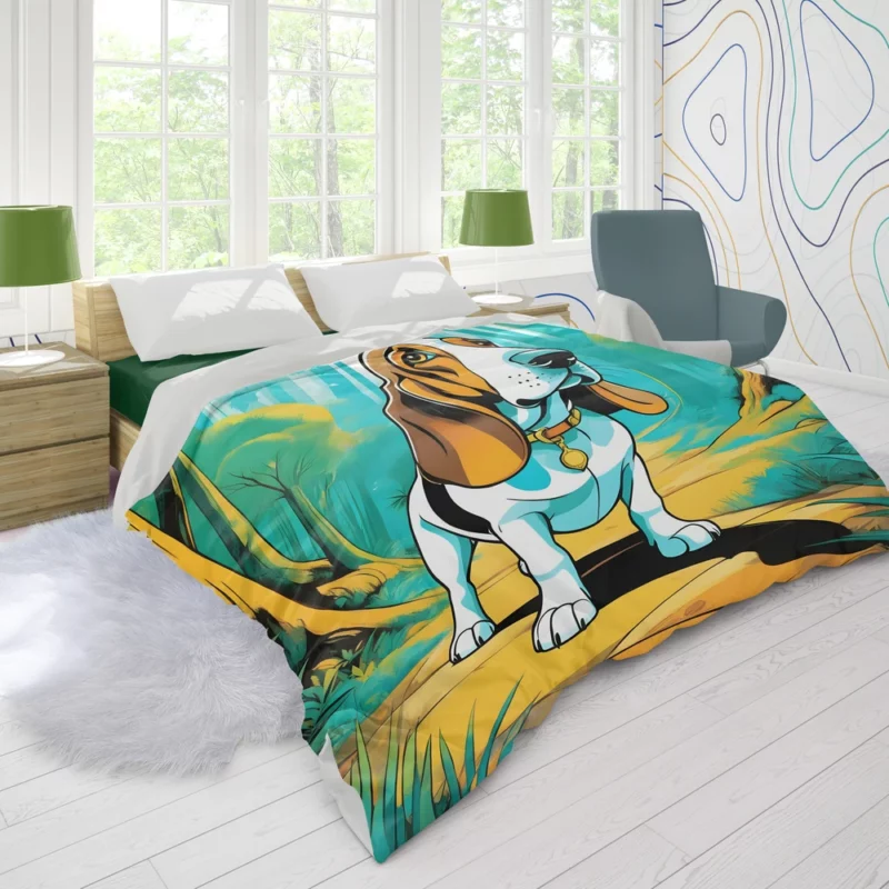 Basset Hound Heritage Dog Legacy Companion Duvet Cover