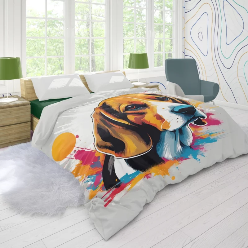 Beagle Beauty Dog Elegant Explorer Duvet Cover