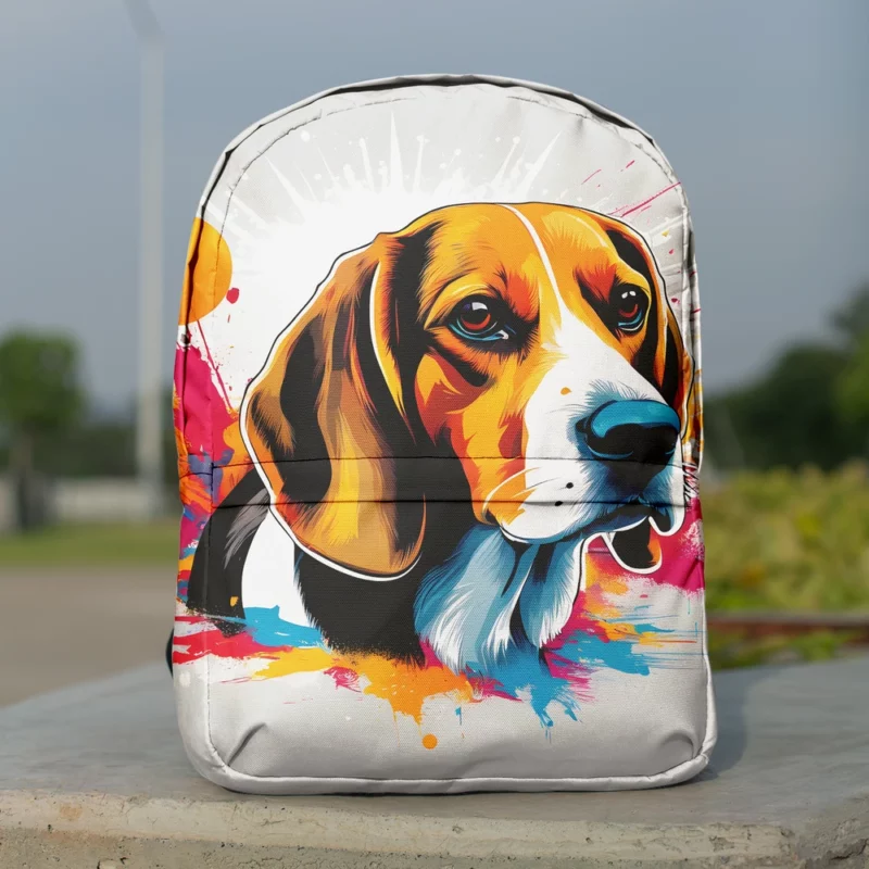 Beagle Beauty Dog Elegant Explorer Minimalist Backpack