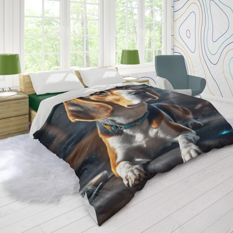 Beagle Charm Dog Endearing Spirit Duvet Cover