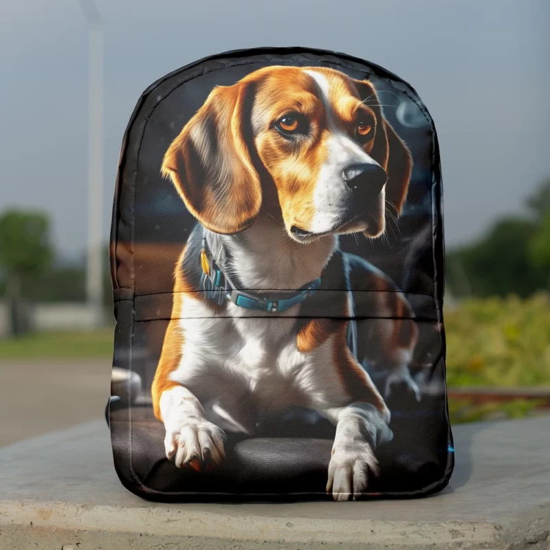 Beagle Charm Dog Endearing Spirit Minimalist Backpack