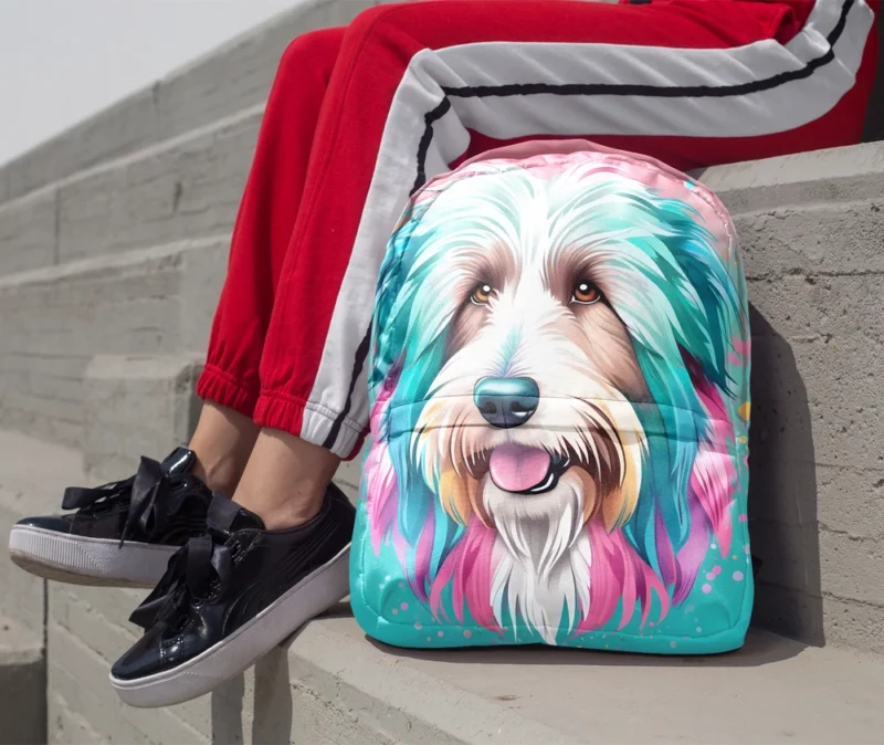 Bearded Collie Heritage Dog Fluffy Legacy Minimalist Backpack 1