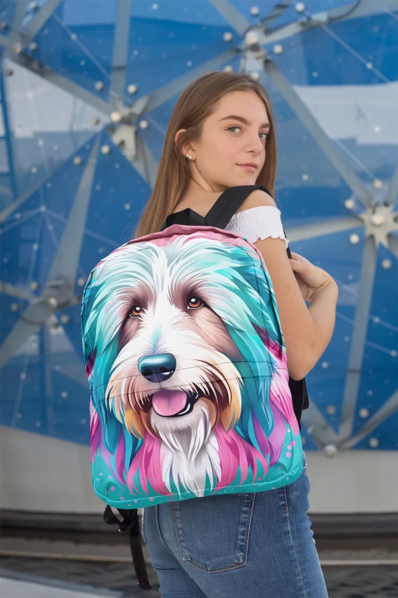 Bearded Collie Heritage Dog Fluffy Legacy Minimalist Backpack 2