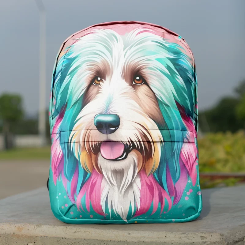 Bearded Collie Heritage Dog Fluffy Legacy Minimalist Backpack