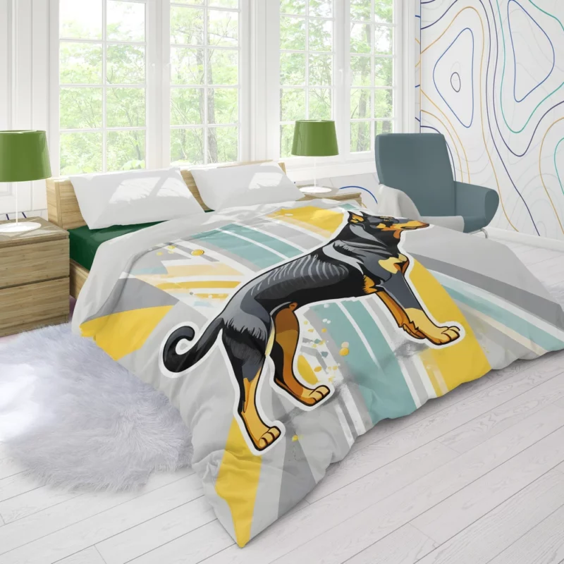 Beauceron Charm Dog Endearing Spirit Duvet Cover