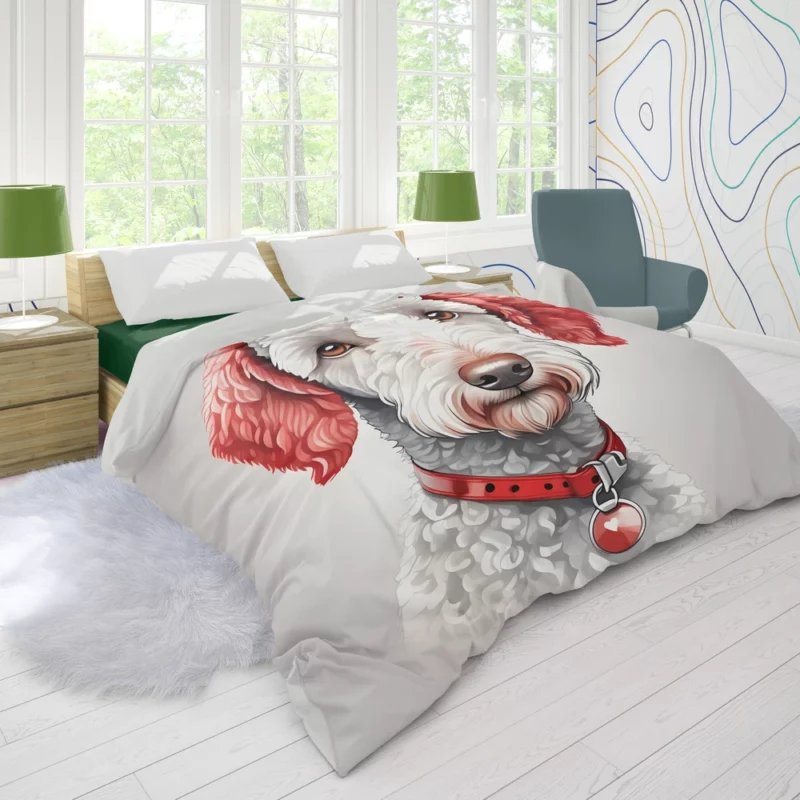 Bedlington Terrier Heritage Dog Fluffy Legacy Duvet Cover