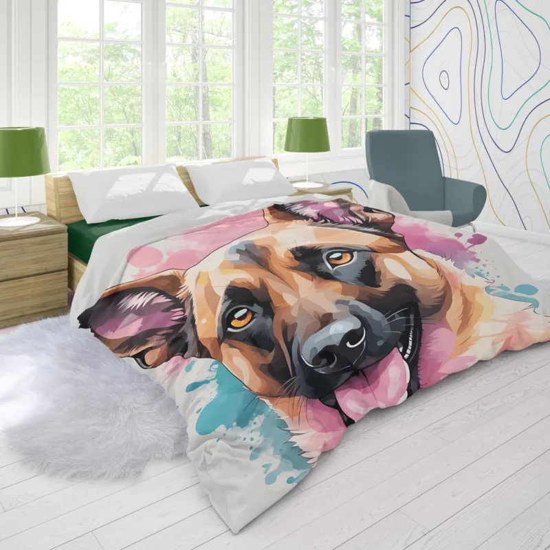 Belgian Athlete Dog Malinois Majesty Duvet Cover