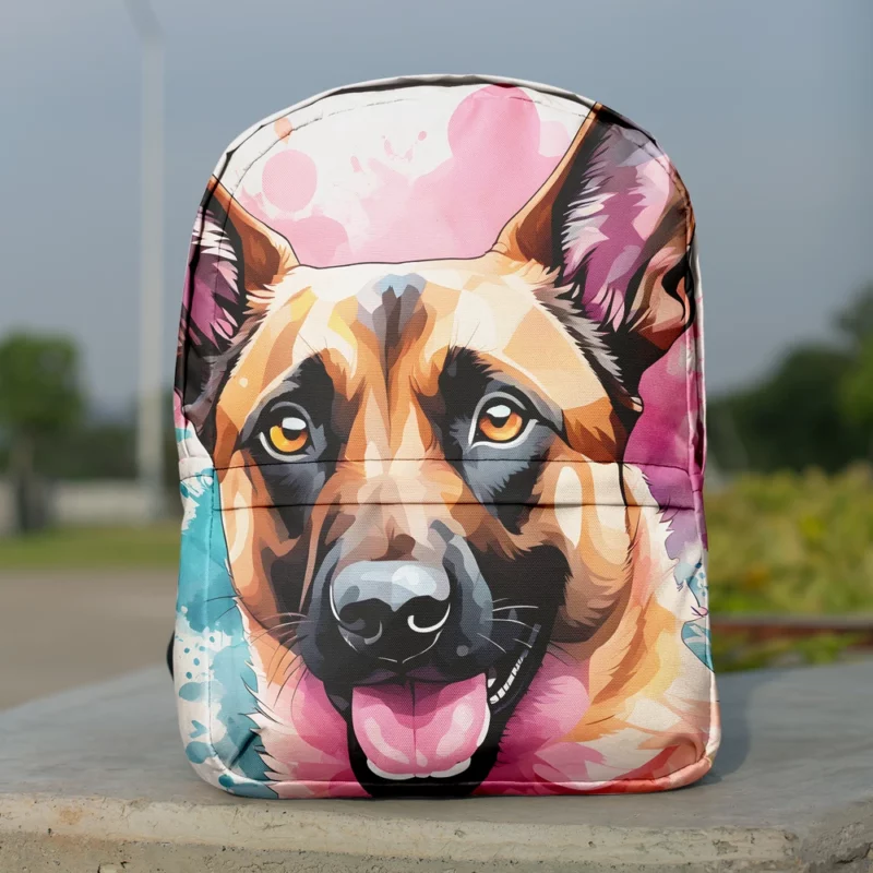 Belgian Athlete Dog Malinois Majesty Minimalist Backpack