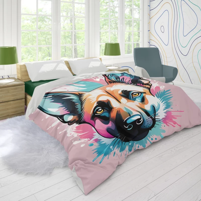 Belgian Charm Dog Malinois Duvet Cover