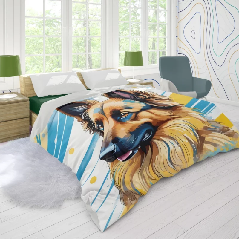 Belgian Tervuren Dog Agility Ace Duvet Cover