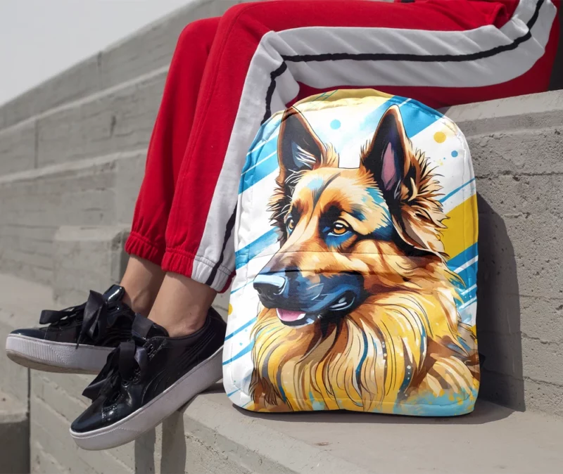 Belgian Tervuren Dog Agility Ace Minimalist Backpack 1