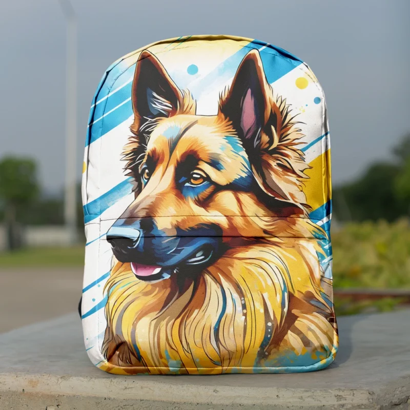 Belgian Tervuren Dog Agility Ace Minimalist Backpack