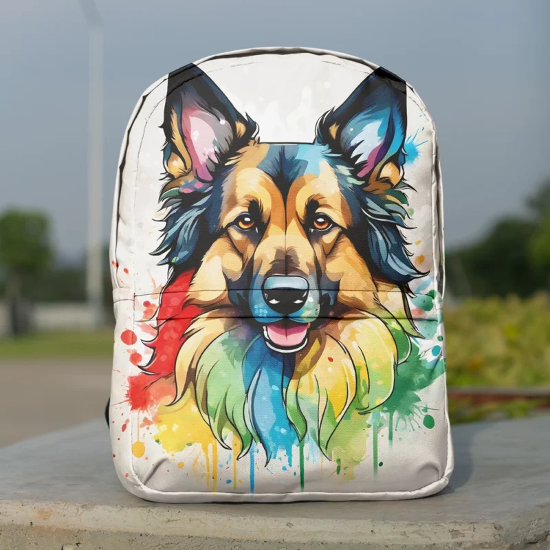 Belgian Tervuren Dog Family Friend Minimalist Backpack