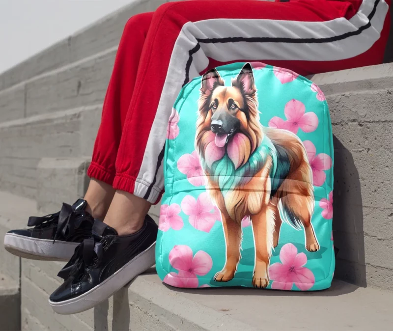 Belgian Tervuren Dog Heritage Hound Minimalist Backpack 1