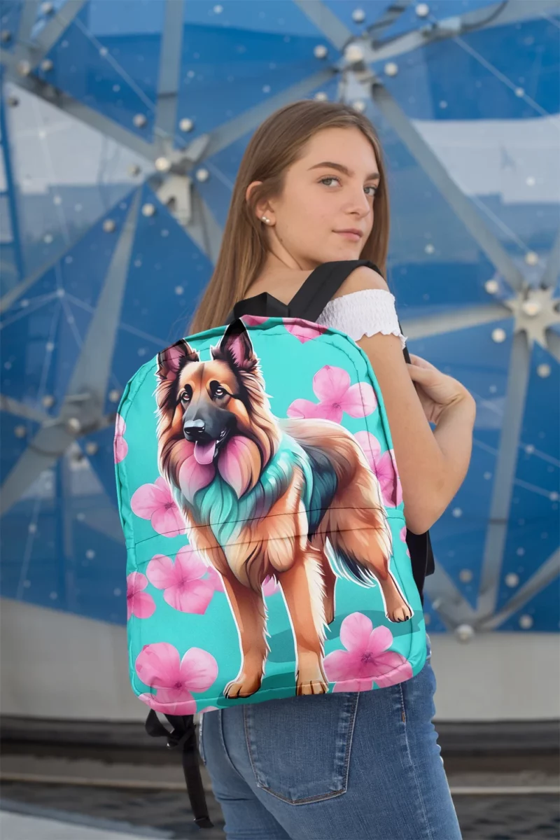 Belgian Tervuren Dog Heritage Hound Minimalist Backpack 2