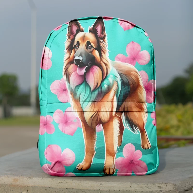 Belgian Tervuren Dog Heritage Hound Minimalist Backpack