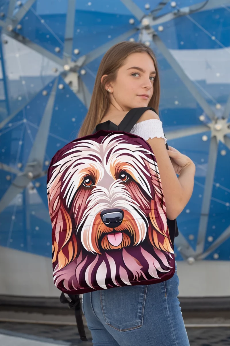 Bergamasco Sheepdog The Furry Philosopher Minimalist Backpack 2