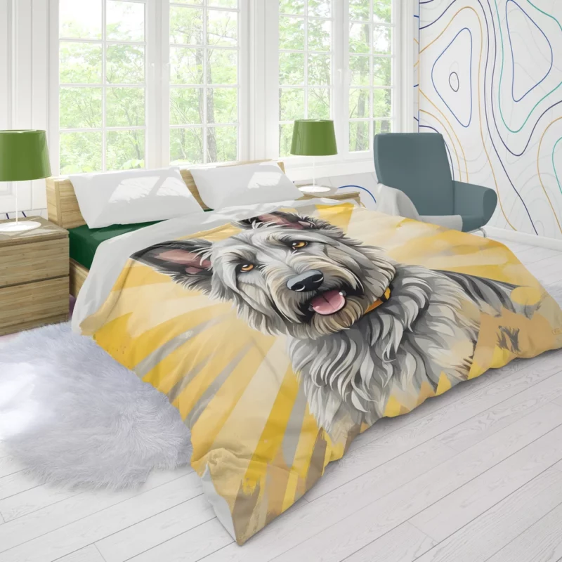 Berger Picard Dog Beauty and Brains Duvet Cover