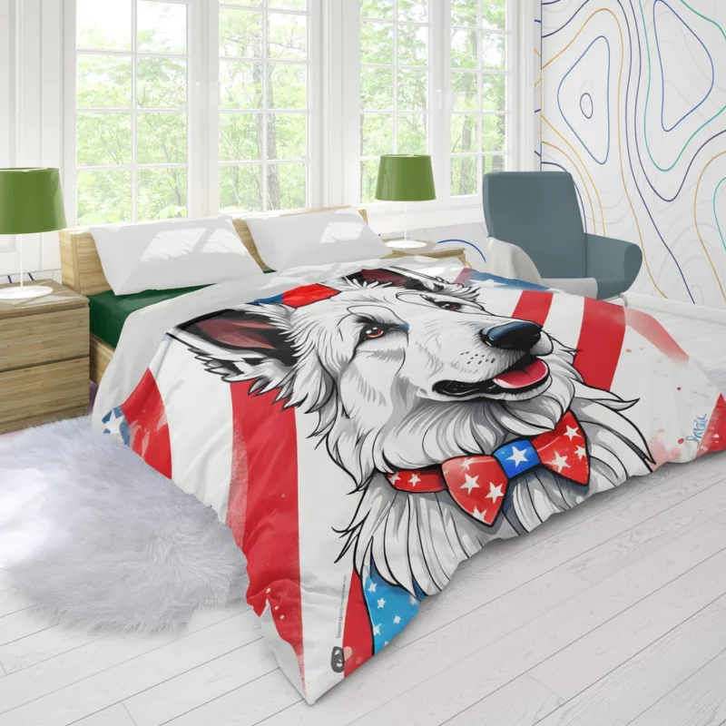 Berger Picard Dog Devoted Friend Duvet Cover