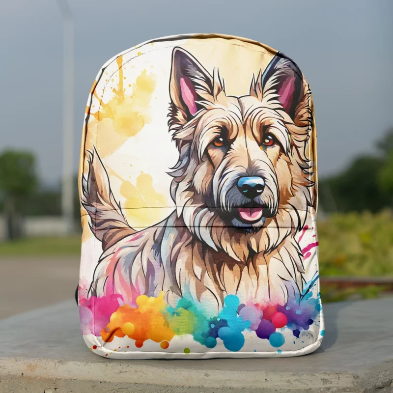 Berger Picard Dog Loyal Companion Minimalist Backpack