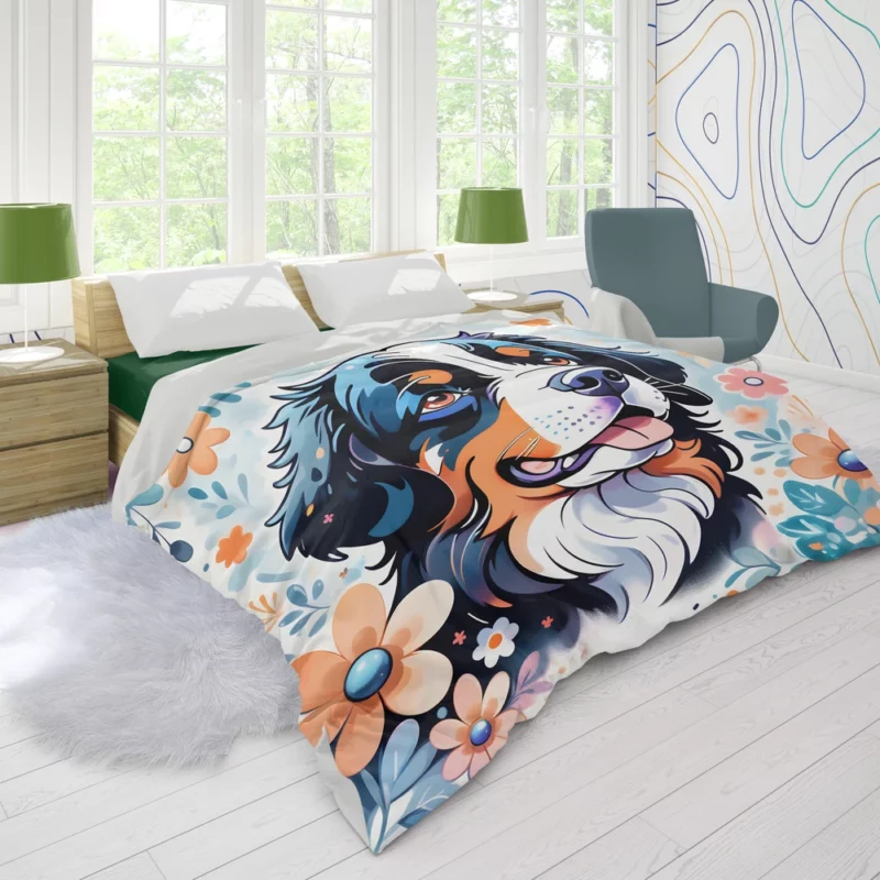 Bernese Mountain Dog Gentle Giant Duvet Cover