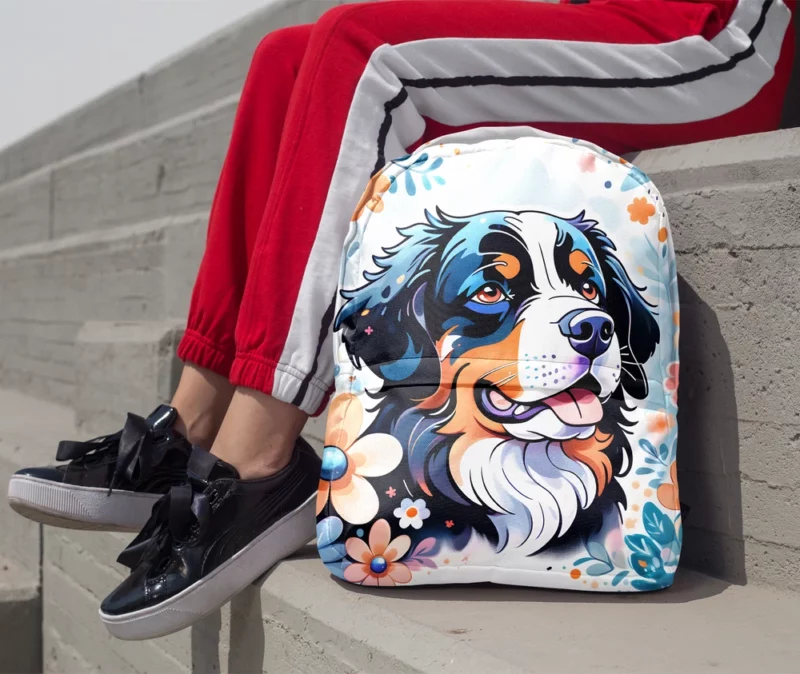 Bernese Mountain Dog Gentle Giant Minimalist Backpack 1