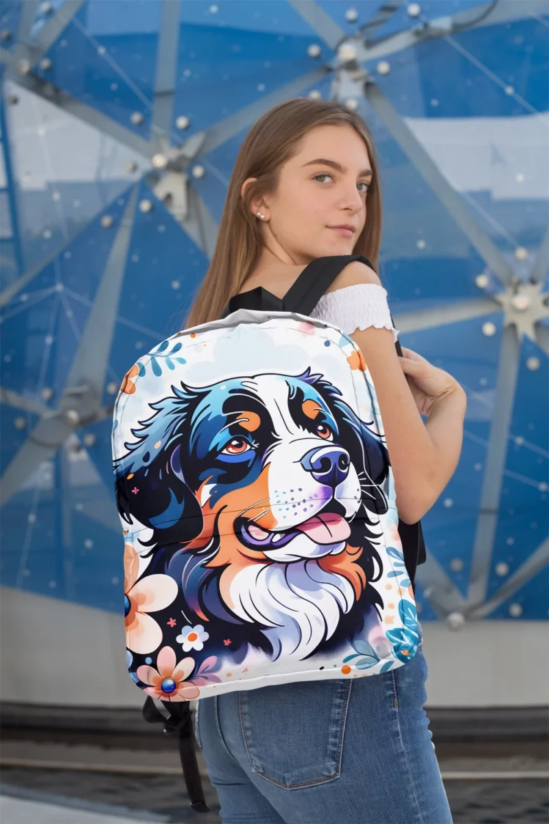 Bernese Mountain Dog Gentle Giant Minimalist Backpack 2