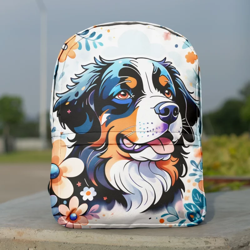 Bernese Mountain Dog Gentle Giant Minimalist Backpack