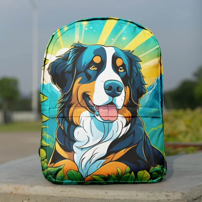 Bernese Mountain Dog Trusted Guardian Minimalist Backpack