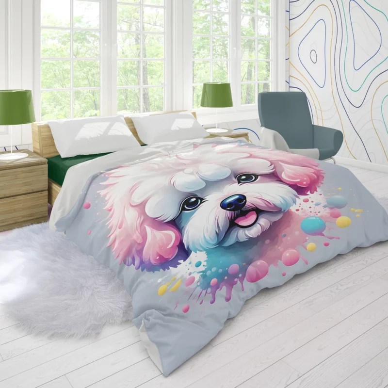 Bichon Frise Dog Trusted Companion Duvet Cover