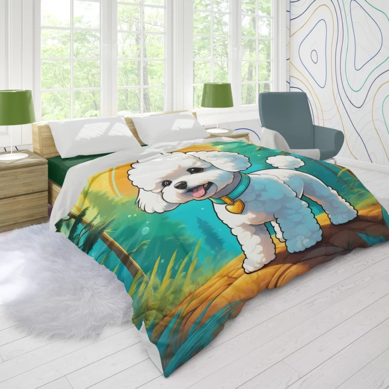 Bichon Frise Dog Versatile Partner Duvet Cover