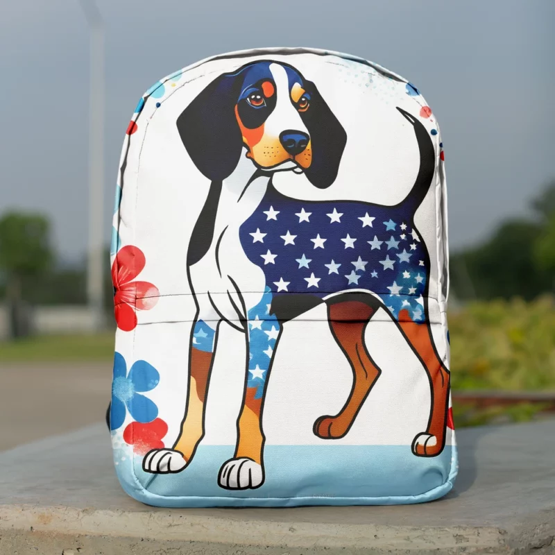 Bluetick Coonhound Dog Dynamic Explorer Minimalist Backpack