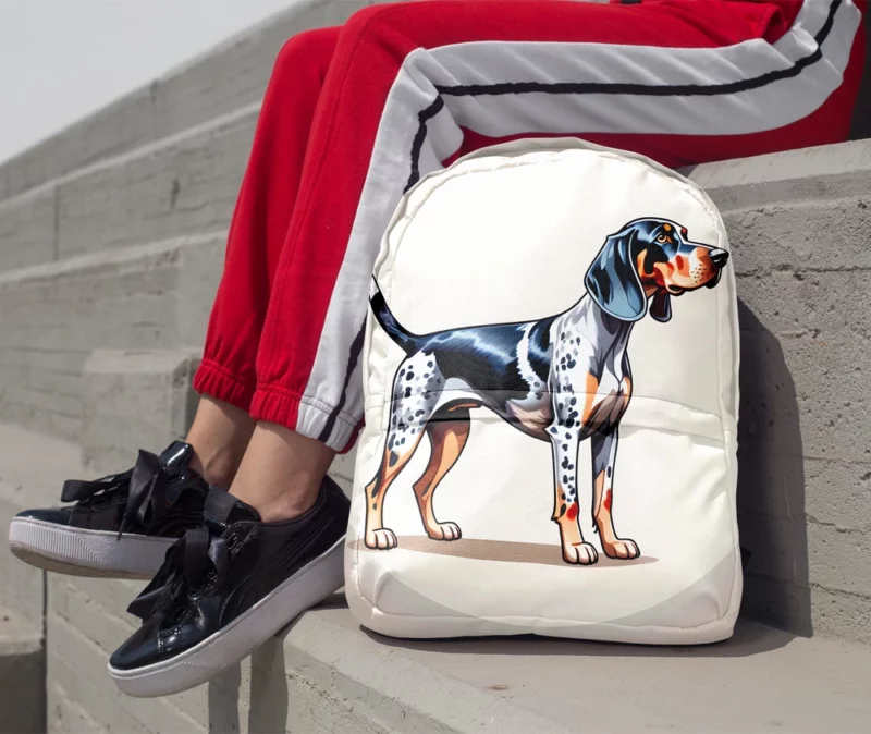 Bluetick Coonhound Dog Melody of Elegance Minimalist Backpack 1
