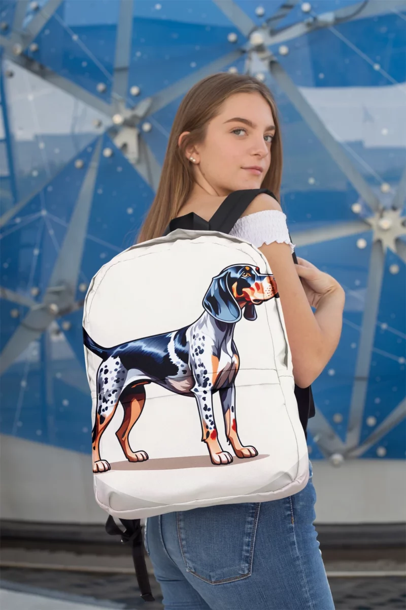Bluetick Coonhound Dog Melody of Elegance Minimalist Backpack 2