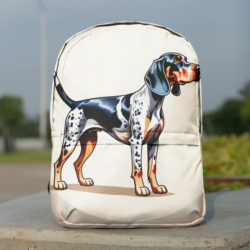 Bluetick Coonhound Dog Melody of Elegance Minimalist Backpack