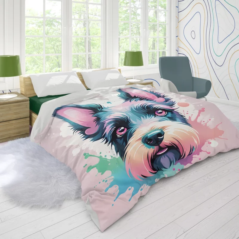 Bold and Loyal Scottish Terrier Dog Duvet Cover