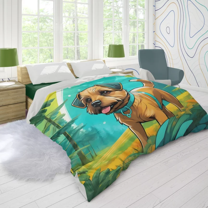 Border Terrier Dog Heritage Hound Duvet Cover