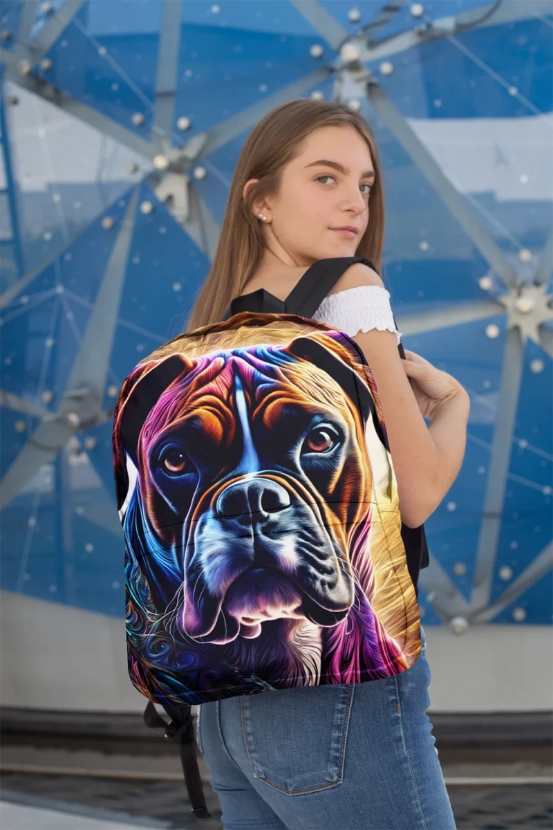 Boxer Dog Heritage Protector Minimalist Backpack 2
