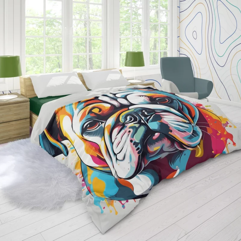 Bulldog Dog Breeds Robust Companions Duvet Cover