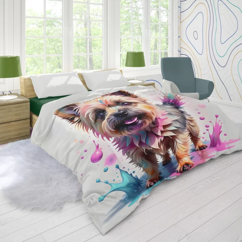 Cairn Terrier Charm Unleashed Dog Delight Duvet Cover