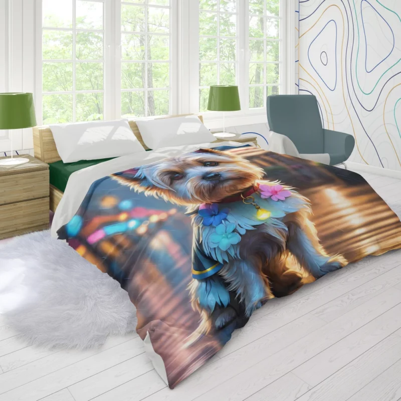 Cairn Terrier Cheerful Dog Essence Duvet Cover