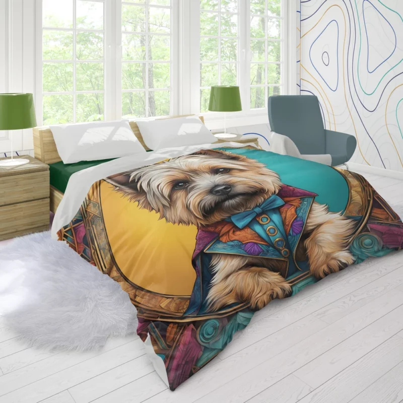 Cairn Terrier Spirit Dog Zestful Energy Duvet Cover