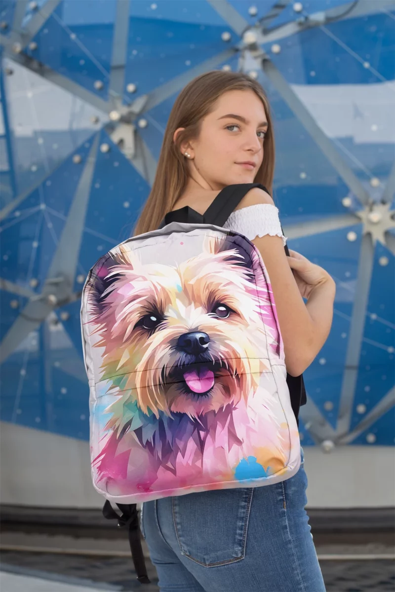 Cairn Terrier Whimsy Dog Playful Presence Minimalist Backpack 2