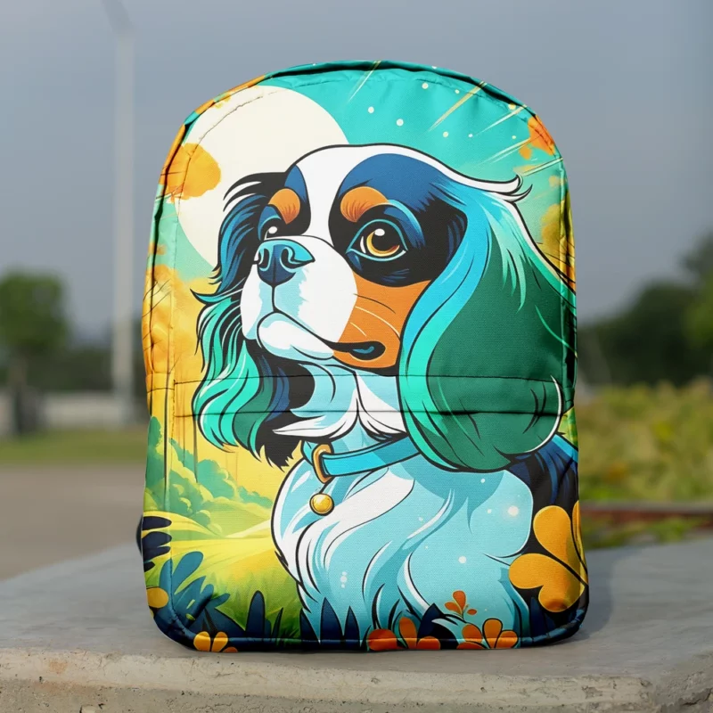 Cavalier King Charles Spaniel Joyful Essence Minimalist Backpack