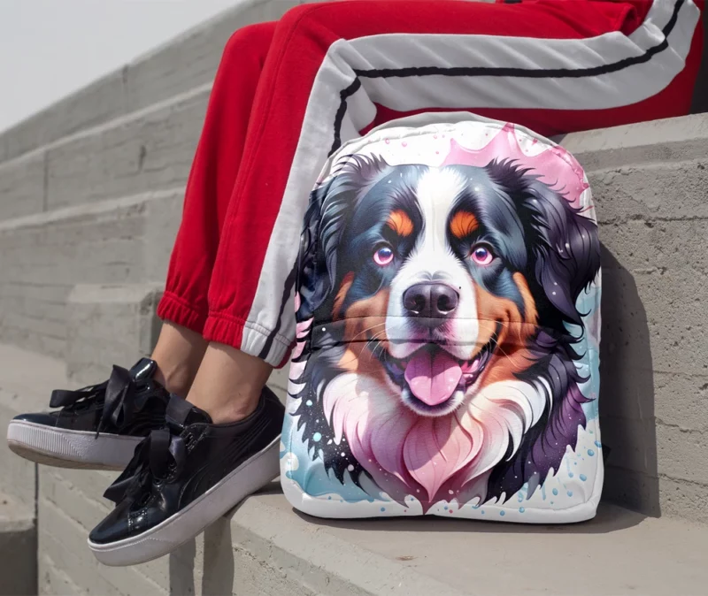 Charming Bernese Mountain Dog Enthusiast Minimalist Backpack 1