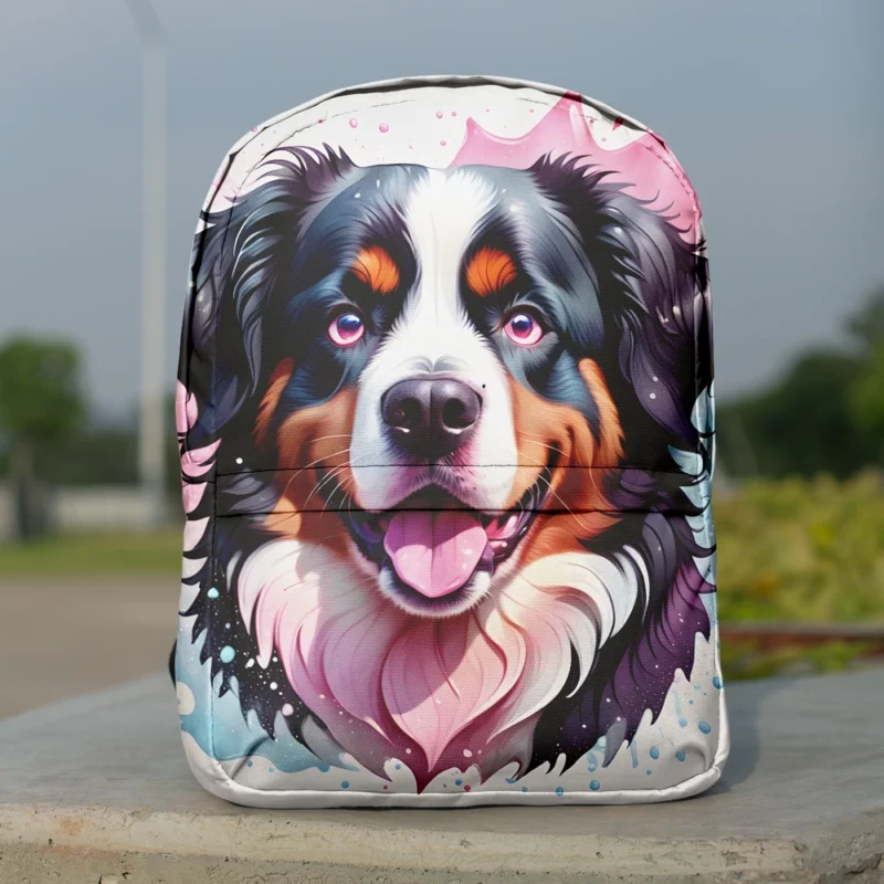 Charming Bernese Mountain Dog Enthusiast Minimalist Backpack